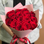 Букет из 33 белых  роз «Облачный» от интернет-магазина «ДУЙ СЮДА!»в Чите